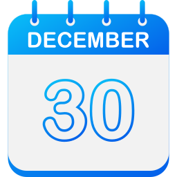 30 de diciembre icono