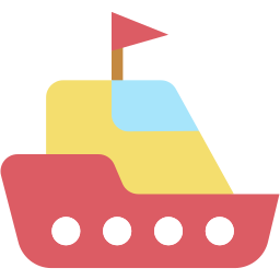 barco de brinquedo Ícone