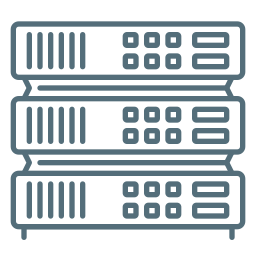 archiviazione del server icona