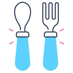 Baby cutlery icon