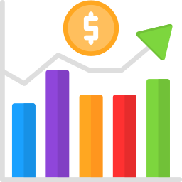 Market fluctuation icon