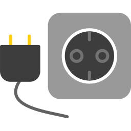 Plug and socket icon