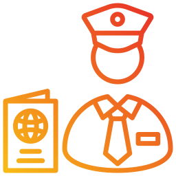 Immigration officer icon