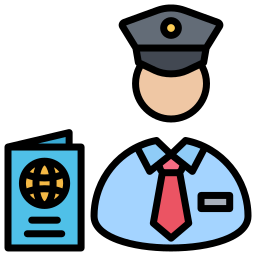 Immigration officer icon