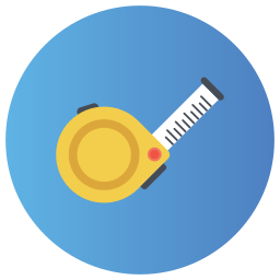 Measuring tape icon