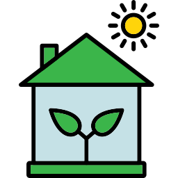 hogar ecológico icono
