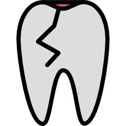 Broken tooth icon