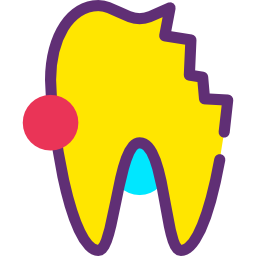 Broken tooth icon