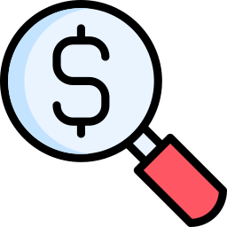 Search dollar icon