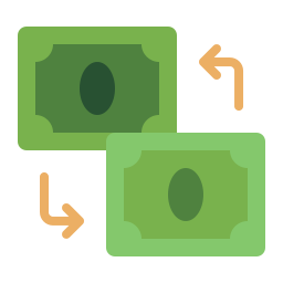 Money exchange icon