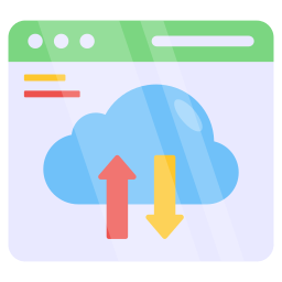 transferencia de datos icono