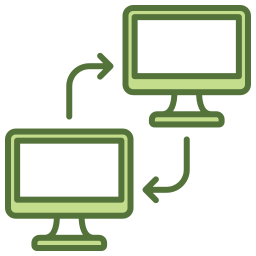 transferencia de datos icono