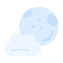 Cloudy night icon