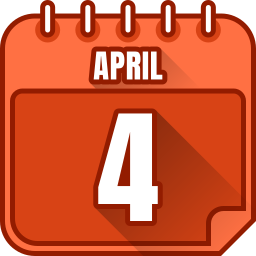 4 de abril icono