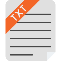 archivo txt icono