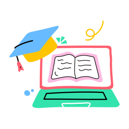 educación en línea icono