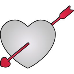 Love arrow icon