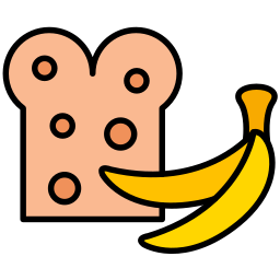 bananen brood icoon