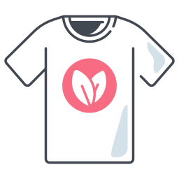 camiseta de manga corta icono