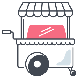 Food cart icon