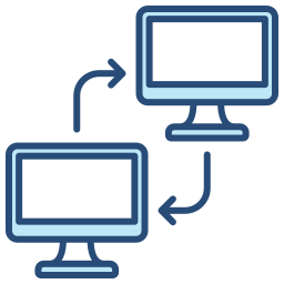 transferencia de datos icono