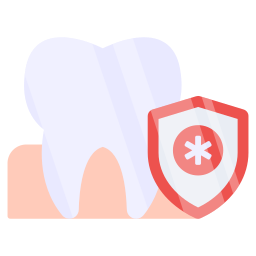 protezione dentale icona