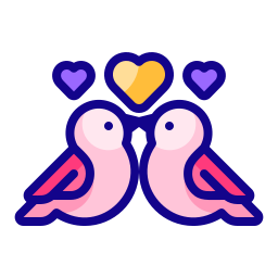 Love bird icon