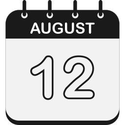 12 de agosto icono