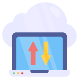 transferencia de datos icono