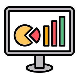 rapport en ligne Icône