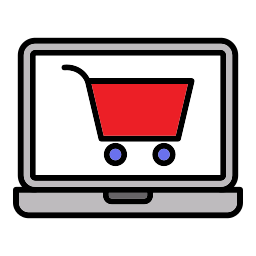 Online shopping icon