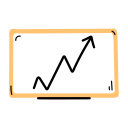 Graph line icon