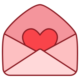 carta de amor Ícone