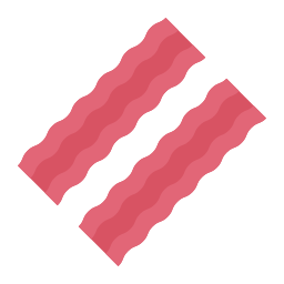 bande de bacon Icône