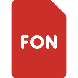 fichier fon Icône