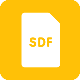 archivo sdf icono