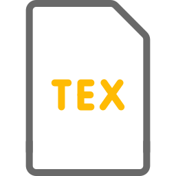 fichier tex Icône