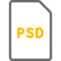 archivo psd icono