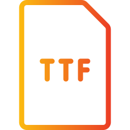 archivo ttf icono