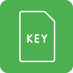 archivo de clave icono
