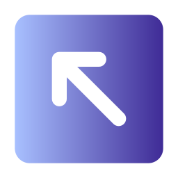 Up left arrow icon