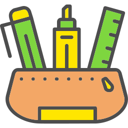 Pencil case icon