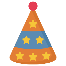 sombrero de fiesta icono