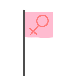 vrouwelijk symbool icoon