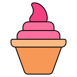 Ice cream cup icon