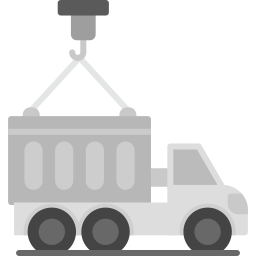 camión portacontenedores icono