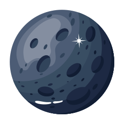 luna llena icono