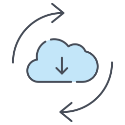 datos en la nube icono