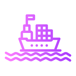 barco de carga icono