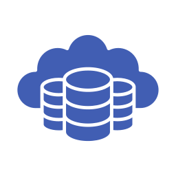 archiviazione cloud icona